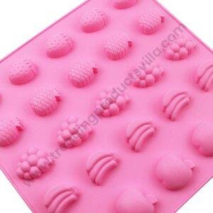 TPV® 25 Cavity Multi Fruit Chocolate Cake Resin Mold (Multicolor) 