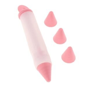 TPV® Silicone Cake Chocolate Cookie Pastry Pen Icing Piping Nozzles Decor Pink