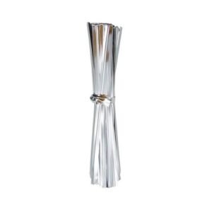 TPV®  Metallic Chocolate Twisters Ribbon Ties Twist Ties -Metallic Silver- 400 pcs