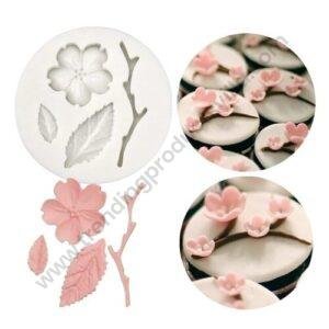 TPV® Flower Silicone Fondant Molds, Mini DIY 3D Round Silicone Baking Mold