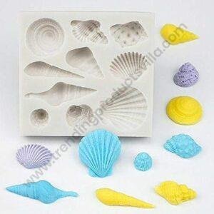 TPV® Silicon Soap, Chocolate and Candy Moulds, Sea Shell Shape, Reusable
