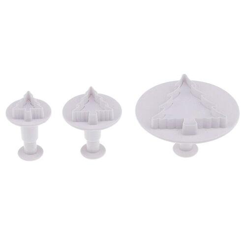 TPV® 3X Fondant Press Kitchen Press Cutter Shape Molds Christmas Cutter