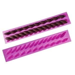TPV® 2-1 Rope Silicone Mould | Best for Making Cake Decoration | Soft Mold (Pink)