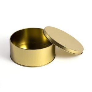 TPV® Dream Cake Tin Torte cake Cookie Cake Tin - Gold Color - 5.5 x 2.5 Inch