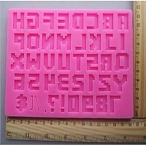 TPV® 43 Cavity Pixel Alphabet Letter And Number Fondant Marzipan Mould
