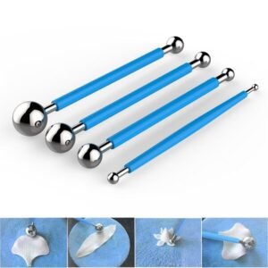 TPV® - 4Pc Stainless Steel Metal Ball Baking Fondant Cake Tools