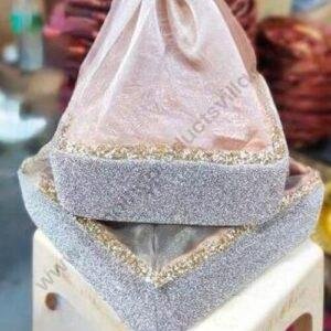 TPV® Decorative Gift Hamper Baskets, Dry Fruits Storage, Wedding Shagun bow tray for gifting