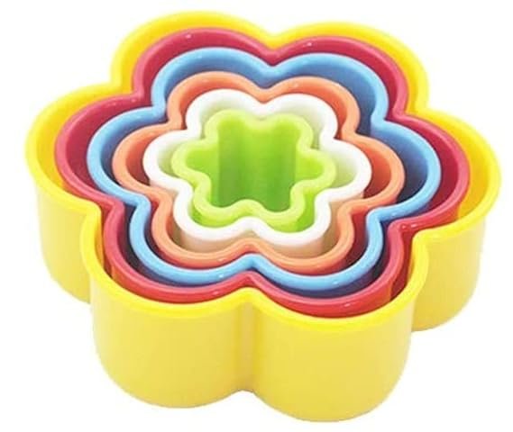 TPV® - 5 Pc Flower Shape Cookie Cutter