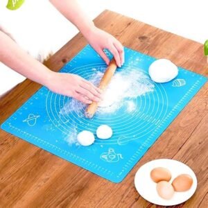 TPV® – 50 X 40 Cm, Silicone Dough Mat For Dough, Moulds And Rolls, Cakes, Buns.(Random Colour)