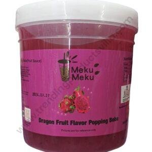TPV® Meku Meku Dragon Fruit Flavor Popping Boba, 1.3 kg