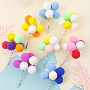 TPV® 1 Bundles random color 8 pcs Cake Ball Balloon Inserts mix size as shown in image can be used for Cake Decoration
