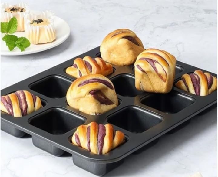 TPV® Loaf Bread pan Square Shape Non-Stick Carbon Steel Cake Baking Tray Mini loaf pan38