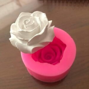 TPV®  Flower Bloom Rose Shape Silicone Fondant Soap 3D Cake Molds