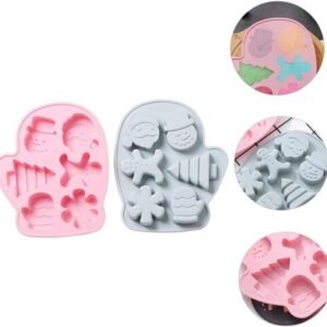 TPV® Christmas Silicone Cake Molds Glove Shaped Chocolate Pudding Plaster Mold Diy Fondant Sugar Jelly Candy