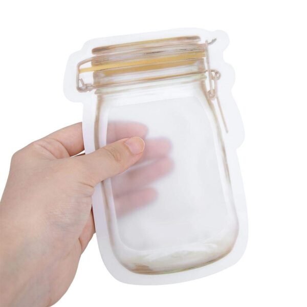 TPV® Sealing Bag, Transparent Treat Bags, Storage Bag, Resealable for Bakery for Cookies small size ( Pack of 10 )  - Image 2