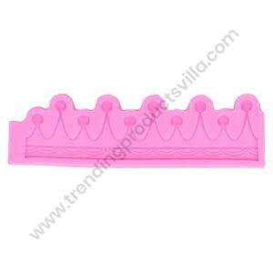 TPV® Crown Shape, Non‑toxic Safety Strong and Durable DIY for Cakes Shops for Bakery Shops (pink)