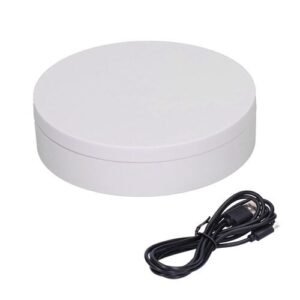 TPV® USB Turntable, Jewelry Turntable Holder Rotating Rotating Display Stand Display Supplies for Toy Models for Cosmetics