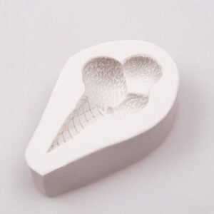 TPV® Mini Ice Cream Cone Cake Pop Fondant Mold 3 Pcs, Ice Cream Silicone Mold