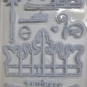 TPV® Cake Decorating Crown Cookie Cutters Set - Fondant Cutter Crown and Princess Crown Mold