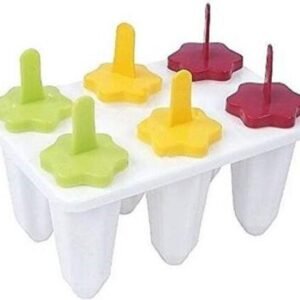 TPV® Presents Ice Cream Mould || Kulfi Maker (Set of 6 Pieces) || BPA Free Popsicle Candy Plastic Mold