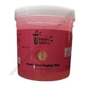 TPV® Meku Meku Peach Flavor Popping Boba, 1.3 kg