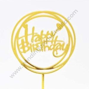 TPV® Happy Birthday Cake Toppers Mix Design (ACRYLIC PACK OF 4)