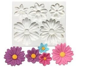 TPV® Sunflower Silicone Molds, Daisy Flowers Fondant Molds, Silicon Crafts Moulds