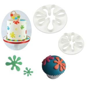 TPV® 2 Pieces Plastic Corona Cutters Fondant Tool