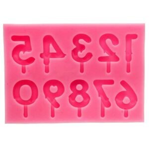 TPV® Resin Silicone Mould 0 to 9 (Size: 9.5x7x1 cm)