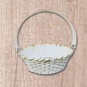 TPV® Storage Basket Basket with Handle for Kitchen Storage Pooja Room Dining Table Center Table Décor Baskets