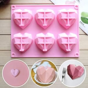 TPV® – 6 Cavity Diamond Shape Silicone Chocolate Mould