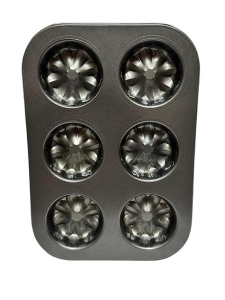 TPV® – 6 Cavity Flower Shape Nonstick Muffin Mould