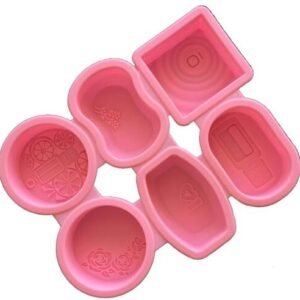 TPV® 6 Cavity Doterra Bottle Rose Square Silicone Moulds For Soaps And Chocolate Jelly Desserts Mould