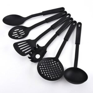 TPV® 6 Pcs/Set Nylon Heat-Resistant Nonstick Spoon Spatula Turner Scoop Kitchen Cooking Utensil Tools Set