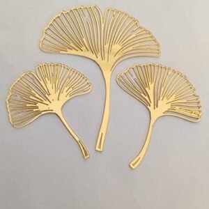 TPV®- Acrylic Cake Charms | 3Pcs Gingko Leaves Acrylic Finishing Cake Topper – Gynko Leaves