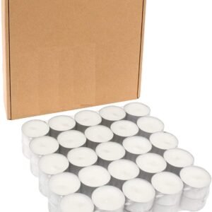 TPV® Uncented smokeless 9 Hrs Burning Tealight Candles for Home Decor Birthday Party Festival Reception Celebrations (Set of 10)