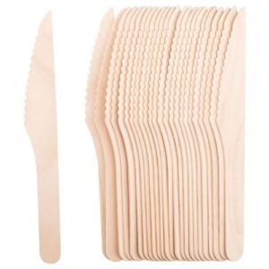 TPV® 160mm Wooden Cake Cutting Knifes for Cake Cutting, Disposable Wooden Knife