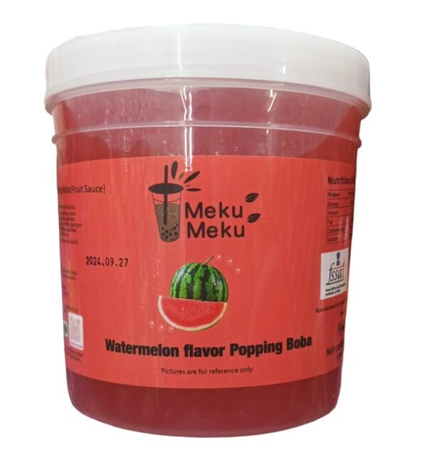 TPV®  Meku Meku Watermelon Flavour Popping Boba, 1.3 kg