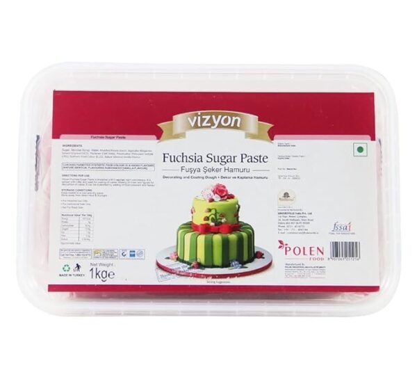 TPV® Vizyon Sugar Paste (Fondant) Fuchsia, 1Kg