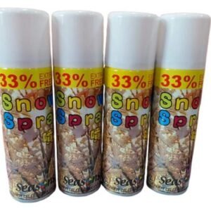 TPV® Snow Spray Party Celebration & Decoration (33% Extra White Foam) (Pack of 4)