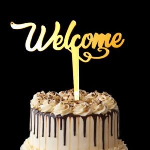TPV® Welcome Cake Topper For Cake Decoration