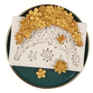 TPV® Flower Mold for Cakes, Fondant and Chocolates, Multi-Purpose Decorating Mold