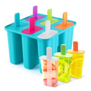 TPV® Ice Cream Mold Popsicle Mold 6 Pieces BPA Free Popsicle Mold