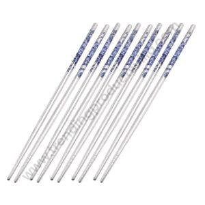 TPV® Reusable Alloy Metal Eco-Friendly Stainless Steel Spiral Wheat Chopsticks