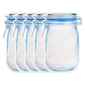 TPV® 10pcs, 15cm x 25cm Mason Jar Storage Bags with Ziplock Multipurpose Airtight Seal Pouch for Kitchen big size