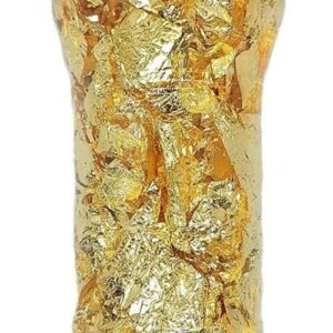 TPV® Non Edible Gold Leaf Flakes with Tweezers,Resin Gold Flakes,Metallic Gold Flakes for Nail Deco,Arts and Crafts(12g Gold)