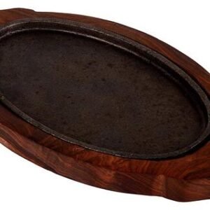 TPV® Wood Sizzler Plate, Brown