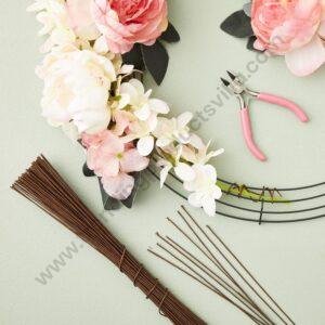 TPV® Golden Floral Stem Wire for Artificial Flower Making Gauge Wire - 22 Gauge