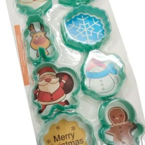 TPV® Food Grade Plastic Christmas 8 Piece Christmas Theme Cookie Cutter Set 8 Pieces Set Mold