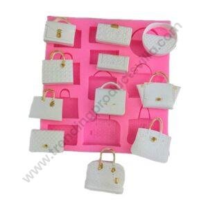 TPV® Fashion Handbag Clutch Bags Purses Silicone Candy Mold Cake Fondant Mold Chocolate Candy Molds